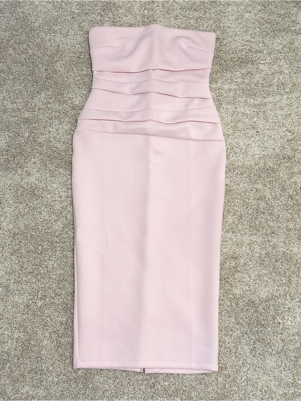 ASOS Strapless Pink Sheath Dress - Elegant Bodycon Pencil